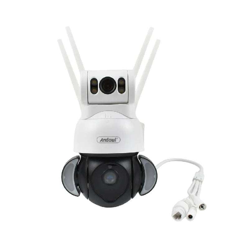 ANDOWL Q-SX920 - Foodlight DualCamera, 4k HD, Alarm Linkage