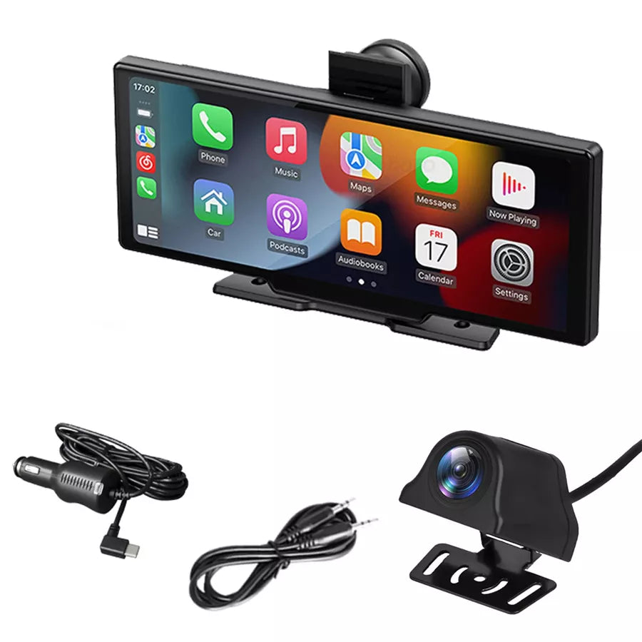 ANDOWL 10.5″ Universal Car Dashboard Monitor with Bluetooth 4K Andowl Q-CA600 – Black