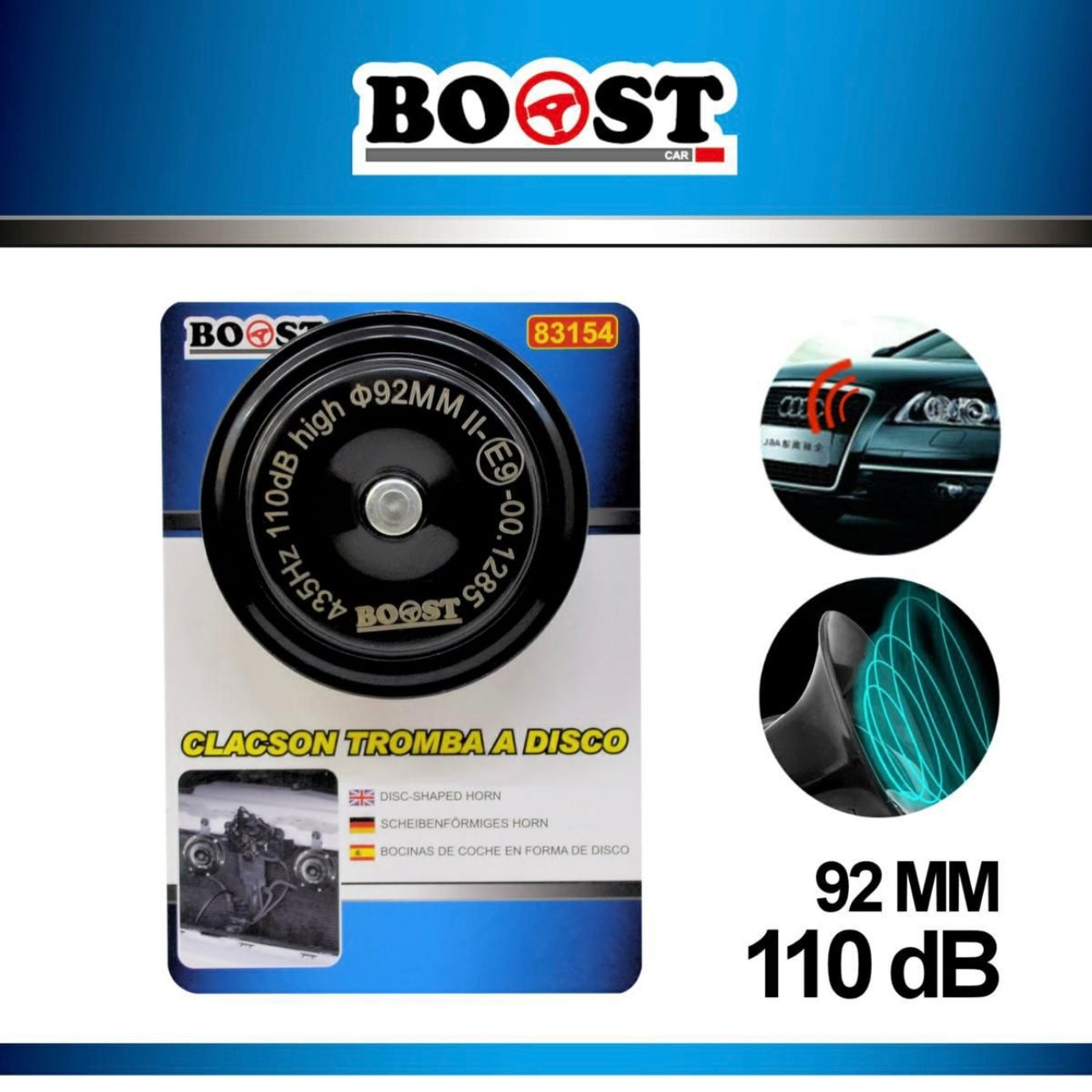 BOOST - horn disc horn 110db 92mm