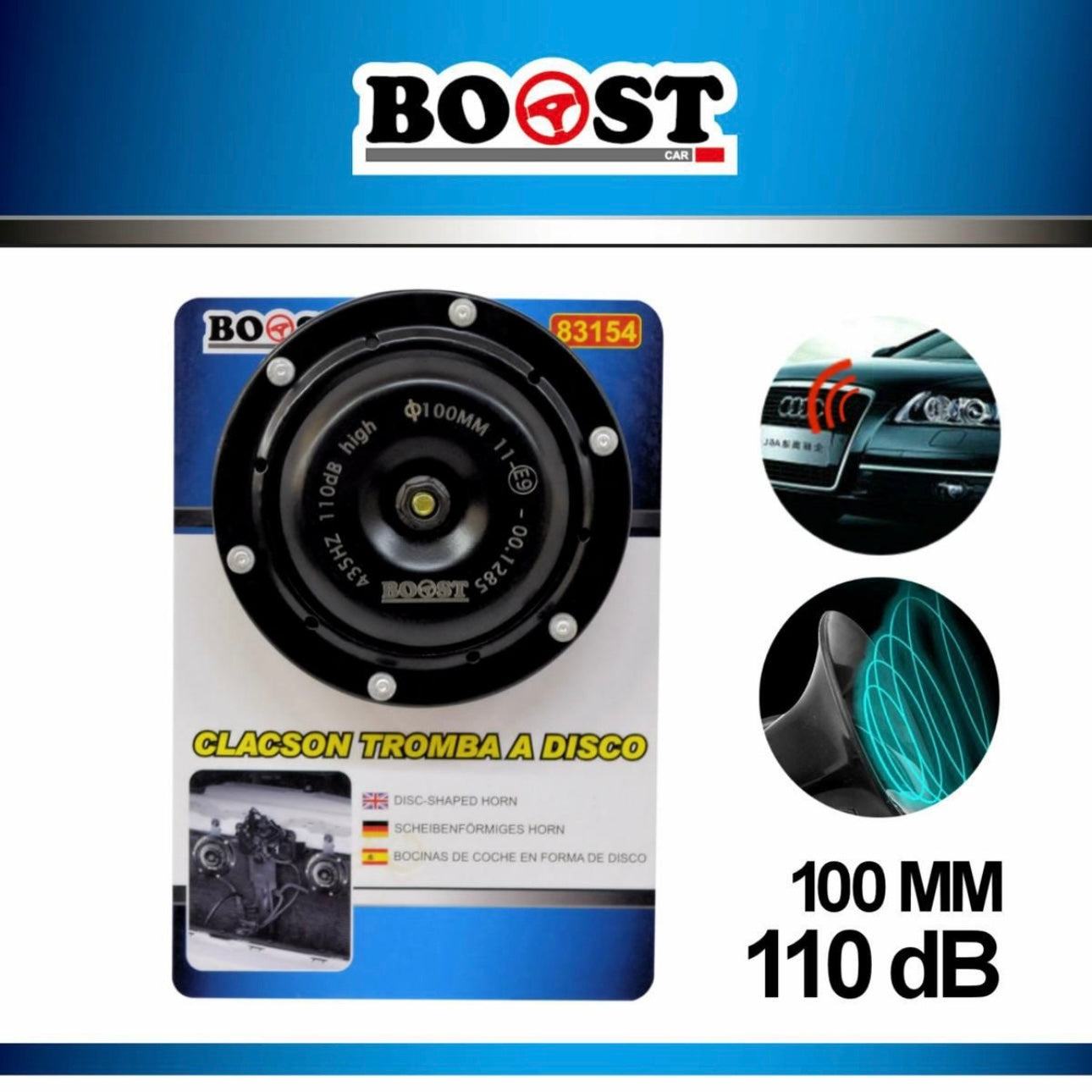 BOOST - horn disc horn 110db 100mm