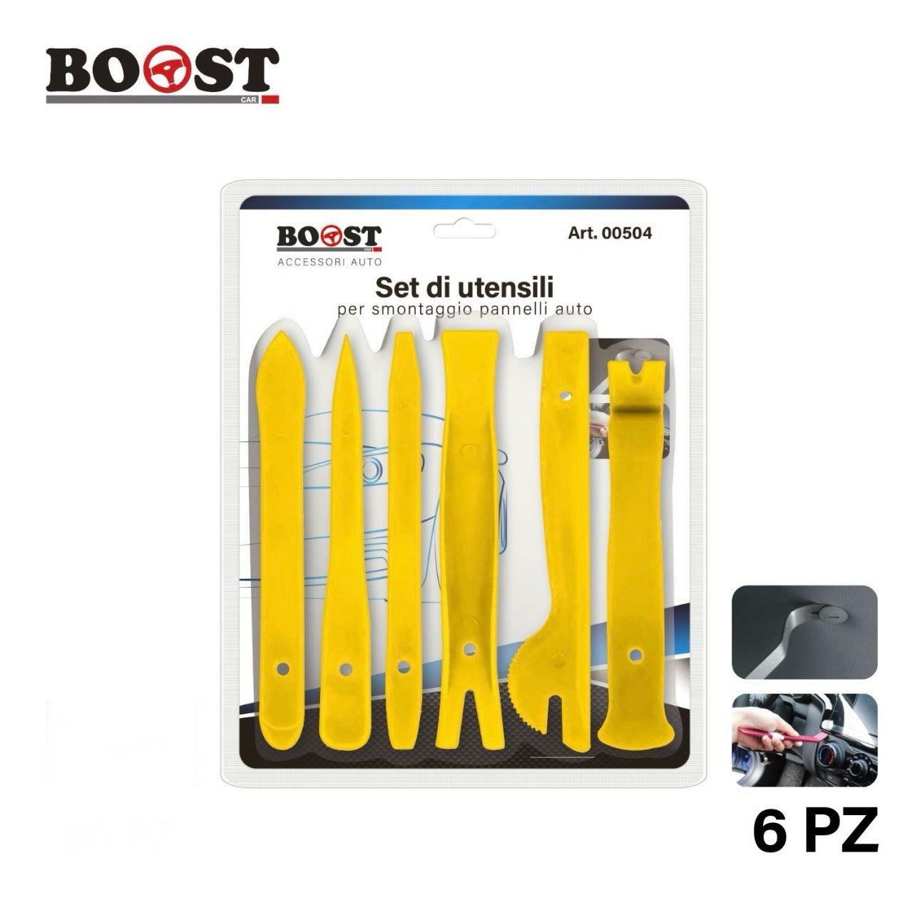 BOOST - 6-piece car panel disassembly tools set