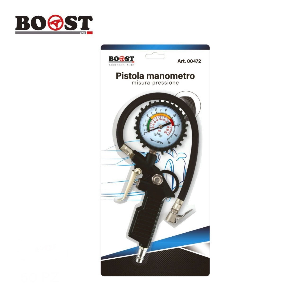 BOOST - pressure gauge gun to measure pressure