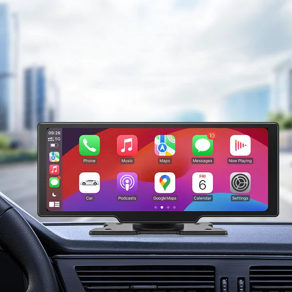 ANDOWL 10.5″ Universal Car Dashboard Monitor with Bluetooth 4K Andowl Q-CA600 – Black