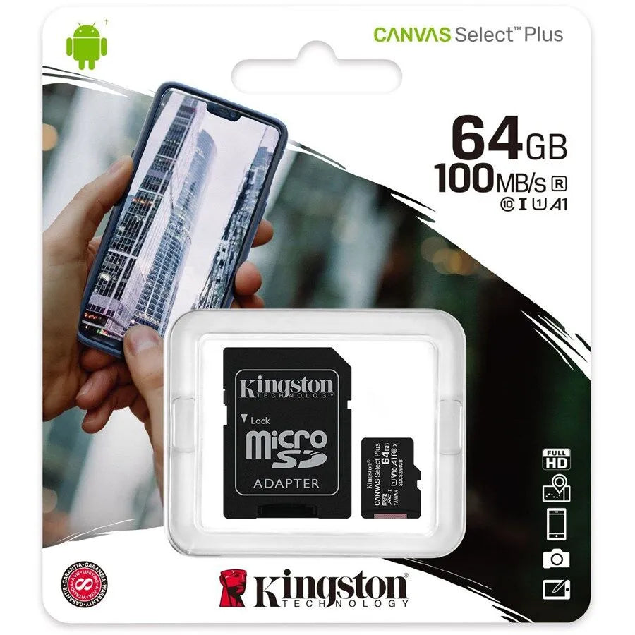 KINGSTON Canvas Select Plus MicroSD Card + SD Adapter