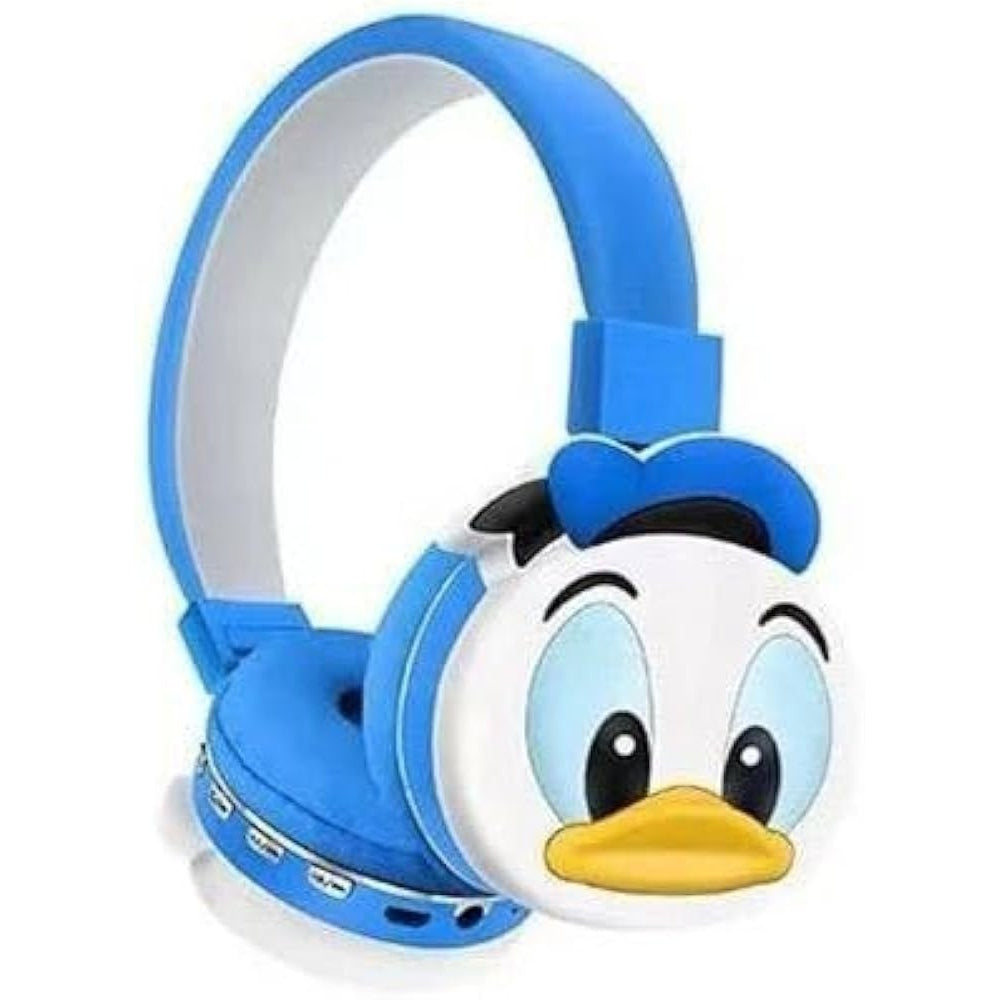 Cartoon image wireless bluetooth headset Handsfree Support SD Card Mic Stereo Sound Earphone Earbuds