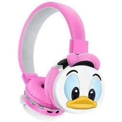 Cartoon image wireless bluetooth headset Handsfree Support SD Card Mic Stereo Sound Earphone Earbuds