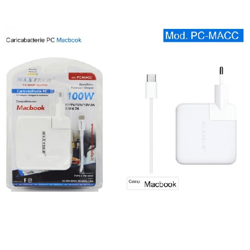 MAXTECH - Macbook air/pro charger 100W