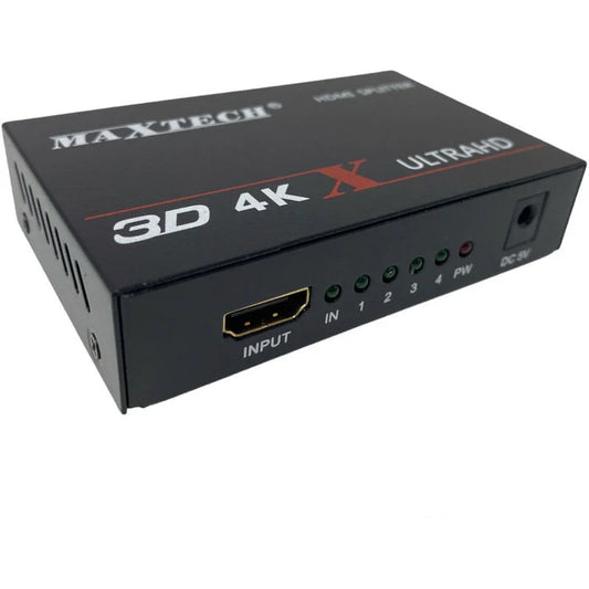 MAXTECH DK-104C HDMI Splitter 4-Port Full HD 1080p for TV PS3 Xbox 3D 4K MaxTech DK-104