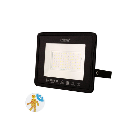 Extrastar Led Flood Light with Motion Sensor, 6500 cool white