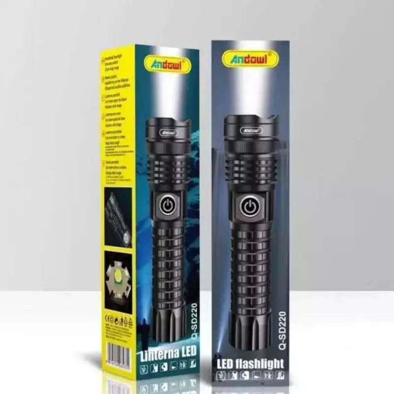 Andowl 5w LED Flashlight with Zoom