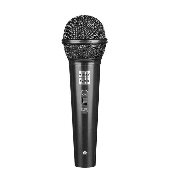 Weisre M-1906 Wired Microphone Rugged Durability And clear Vocals