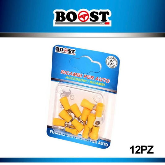 BOOST - Yellow Universal Car Ring Connectors 12pcs