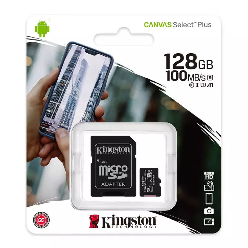 KINGSTON Canvas Select Plus MicroSD Card + SD Adapter