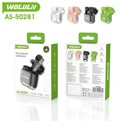 WOLULU AS-50281 Bluetooth V5.3 True Wireless Stereo Earphone 300mah Battery