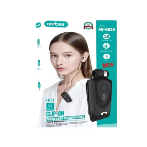 Hands-Free Headset Ab-6930 Color: Black Yopss Charger