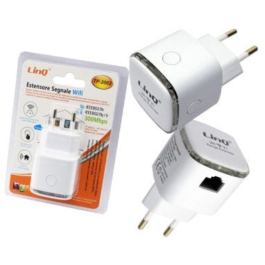 LINQ TP-2002 - WiFi Signal Repeater - 300M Pocket Range Extender