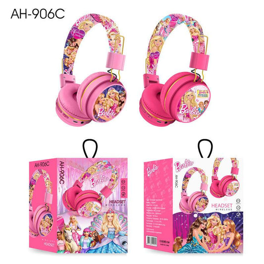 Barbie wireless Bluetooth headphones y2k 3D stereo headset ladies head mounted Bluetooth music headset Christmas gift