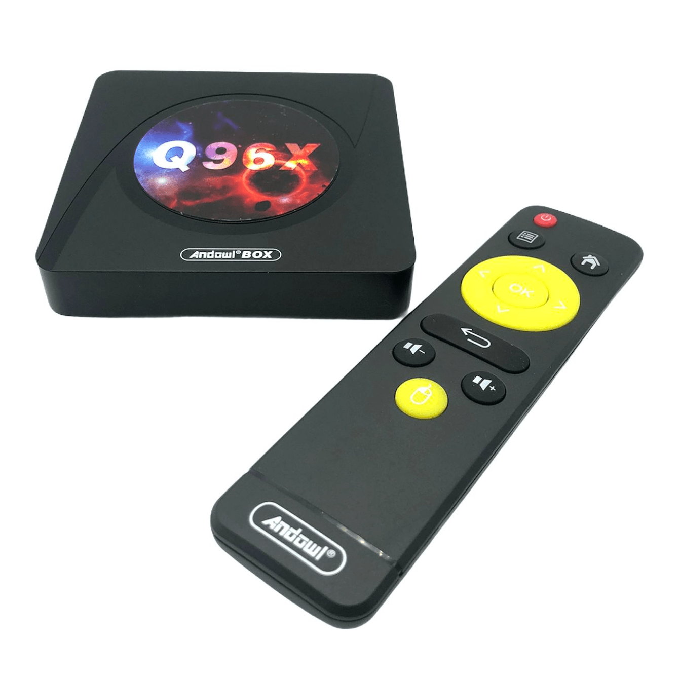 ANDOWL Q96X - TV Box 8K UHD with WiFi 4GB RAM and 64GB Storage with Android 12 Operating System