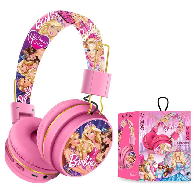 Barbie wireless Bluetooth headphones y2k 3D stereo headset ladies head mounted Bluetooth music headset Christmas gift