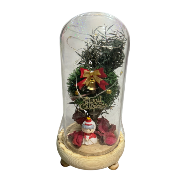 Christmas Decoration with Light, Glass Cover