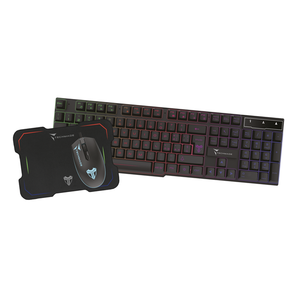 TECHMADE Gaming Combo Set - Keyboard, Mouse and Mat