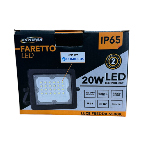UNIVERSO - LED Floodlight, Black colour 10-150W, IP65