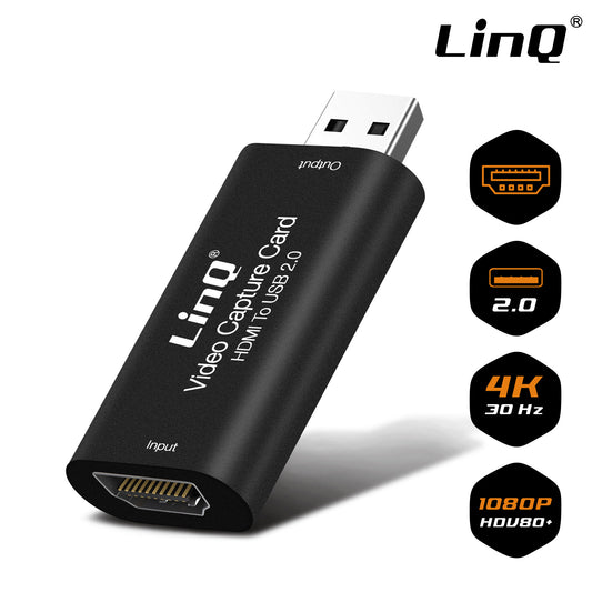 LINQ HDV80+ HDMI to USB Audio/Video Capture Card