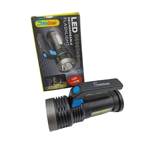 Andowl Q-LED556 Dual Function Powerful LED Flashlight Black