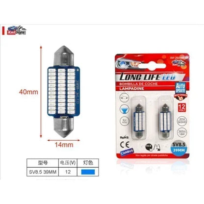 Car Bulbs Canbus LED Blue 1.8W 2pcs 2000451