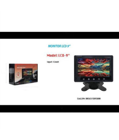 9 INCH LCD CAR CAMERA VIDEO SURVEILLANCE MONITOR 12V MAXTECH LCD-9"