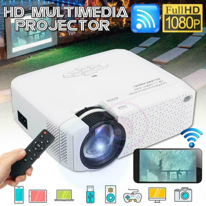 ANDOWL Q-A132 Mini 3D WiFi LED Projector D40W, Home Cinema, 1600 Lumens, HD Support