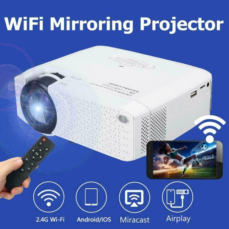 ANDOWL Q-A132 Mini 3D WiFi LED Projector D40W, Home Cinema, 1600 Lumens, HD Support